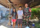 Babinsa Koramil Nusa Penida Serahkan Dana Bantuan Pendidikan Yayasan Satu Hati Bali Untuk Anak-Anak