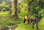Kopda Sang Putu Yusdianta Jadi Pelopor Kebersihan di Desa Aan